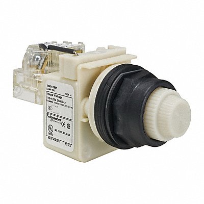 SCHNEIDER ELECTRIC 9001SKT1W31 Pilot Light White 30mm Incandescent