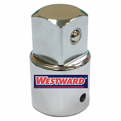 WESTWARD 45J216 SocketAdaptor Steel Chrome 3/4 in 1 in