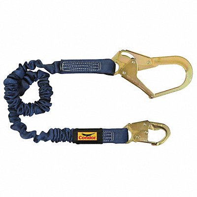 CONDOR 45J282 Shock-Absorbing Lanyard Blue