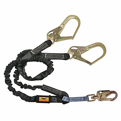 CONDOR 45J292 Shock-Absorbing Lanyard Black