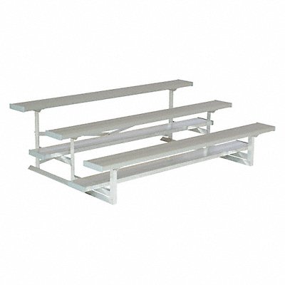 NATIONAL RECREATION SYSTEMS NB03075ASTD Bleacher 3 Rows 15 Seats