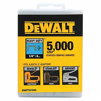 DEWALT DWHTTA7045 Staple 1/4 Leg L (In.) Heavy Duty PK5000