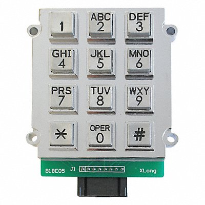 HUBBELL GAI-TRONICS 51035005A Keypad Steel Stainless Steel Accessory