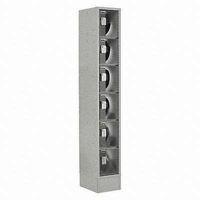 LOCKUP LUPE1W6TPC1S0231A Bx Locker 6x1Locker Grey 82 x12 x18 Assm