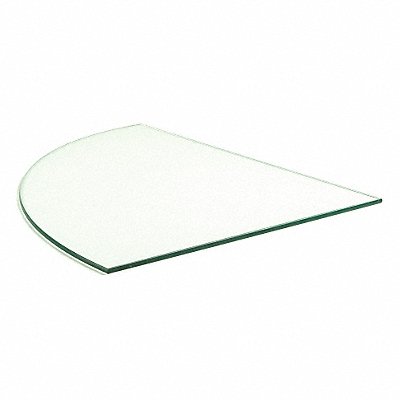 ECONOCO CBTR14 Tempered Glass Shelves Quarter Round 14x3/16x14in PK10