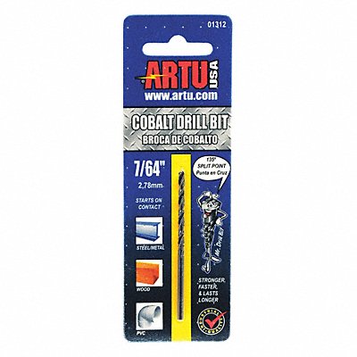 ARTU 1312 Jobber Bit 7/64 in Cobalt Steel