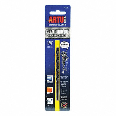 ARTU 1330 Jobber Bit 1/4 in Cobalt Steel
