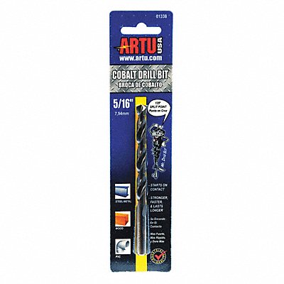 ARTU 1338 Jobber Bit 5/16 in Cobalt Steel