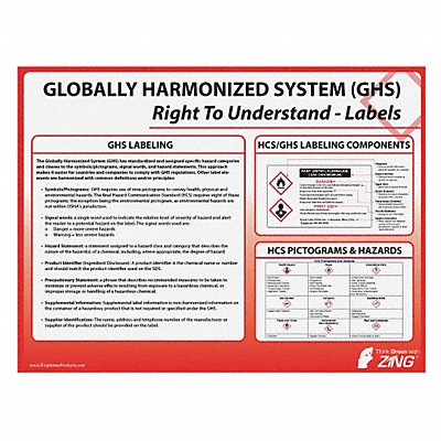 ZING 6037 Poster 18 in x 24 in Plastic