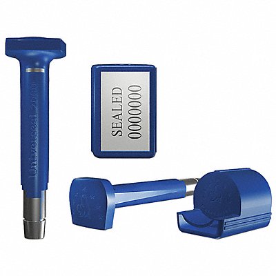 UNIVERSEAL SHLBLUE50 Bolt Seals Blue Plastic PK50