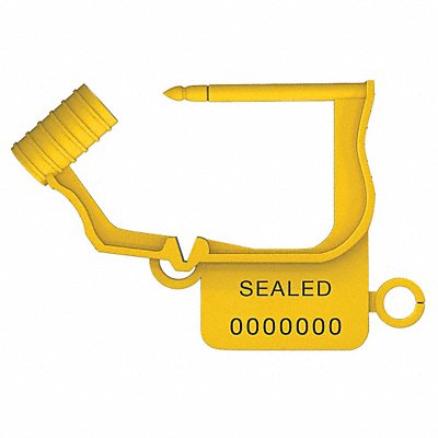 UNIVERSEAL UFLEXYELLOW50 Padlock Seals Yellow Plastic PK50