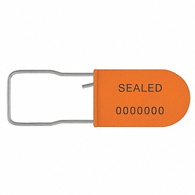 UNIVERSEAL UPADSORANGE50 Padlock Seals Orange Plastic PK50