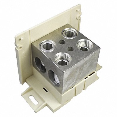 BURNDY BDBLCS6VA Power Distribution Block Al/Cu 600V AC/DC