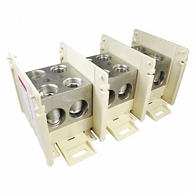 BURNDY BDBLCS6V3 Power Distribution Block Al/Cu 600V AC/DC