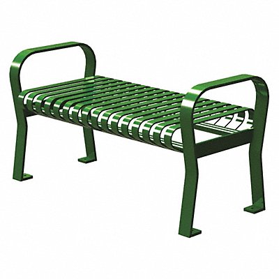 THOMAS STEELE CRF4VSLEX Outdoor Bench 49 in L 20 in W Green