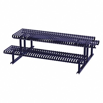 THOMAS STEELE CRTP8SFSMBL Picnic Table Blue 94 in D 30 in H