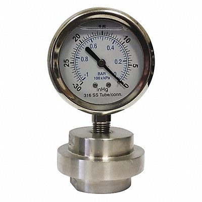KODIAK KC301L25300DSM3511LP K4230 Vacuum Gaugee 1/4 in FNPT
