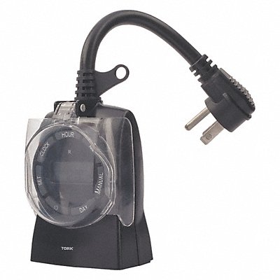 TORK 642E Plug-In Timer 24 hr Black