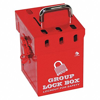 ZING 45MZ98 Group Lockout Box Red 6 H Steel