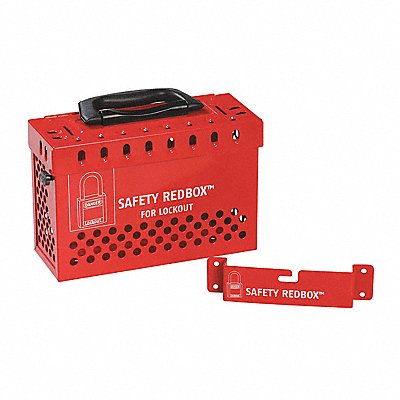 ZING 45NA01 Group Lockout Box Red 9-1/2 in W Steel