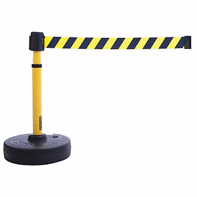 BANNER STAKES PL4091 Barrier System Yellow with Black Stripes