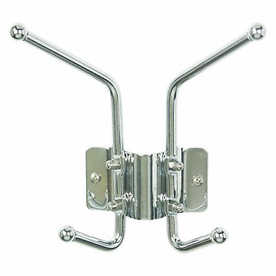 GRAINGER 45NG74 Coat Rack Silver 3 in D