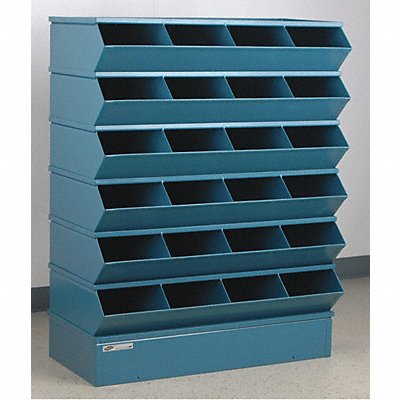STACKBIN 3324SSB J4607 Sectional Bin Unit 24 Blue 47-1/2 in H