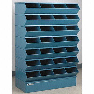 STACKBIN 3328SSB J4608 Sectional Bin Unit 28 Blue 54-3/8 in H