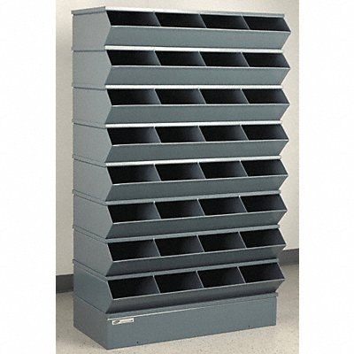 STACKBIN 3332SSB J4609 Sectional Bin Unit 32 Grey 61-1/4 in H