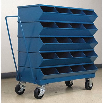 STACKBIN 3320SSMB Sectional Bin Unit 20 Blue 40 in H