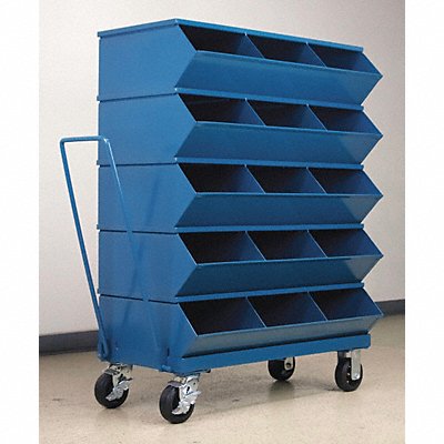 STACKBIN 3415SSMB J4622 Sectional Bin Unit 15 Blue 49-3/4 in H