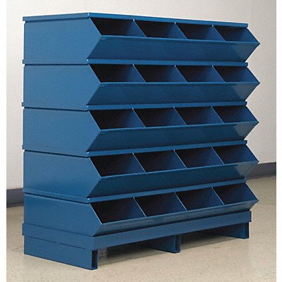 STACKBIN 3320SSPB J4632 Sectional Bin Unit 20 Blue 37-1/8 in H