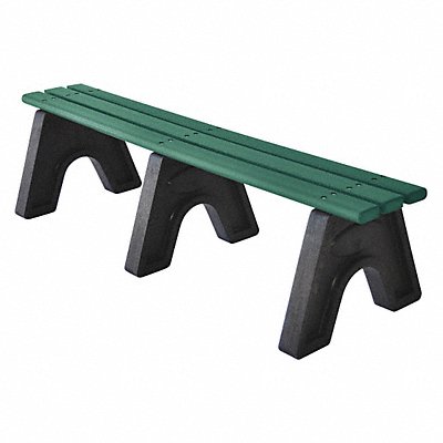 ULTRASITE PB6GRESPOE Outdoor Bench 72 in L 48 in H Grn