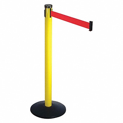 VISIONTRON 301YARD Barrier Post w/Belt 10ft L Red Belt