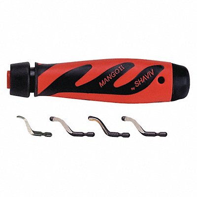 SHAVIV 15590061 Deburring Tool Set Plastic Hi Speed Stl.