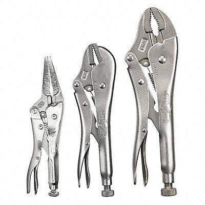 IRWIN 323S Locking Plier Sets Plain Grip 3 Pcs