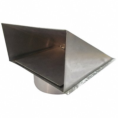 DAYTON 45PE73 Wall Cap Aluminum 8 In Round