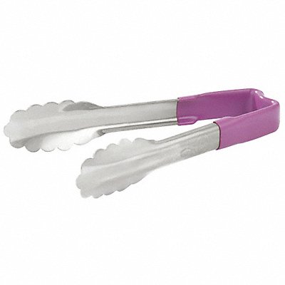 VOLLRATH 4780680 Utility Tong Purple 6 in Overall L
