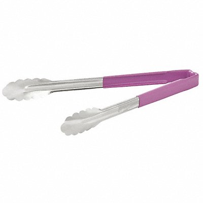 VOLLRATH 4781280 Utility Tong Purple 12 in Overall L