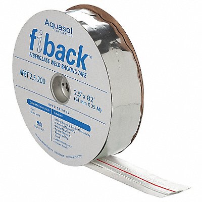 AQUASOL AFBT25200 Fiberglass Backing Tape 2.5 in W 82 ft L
