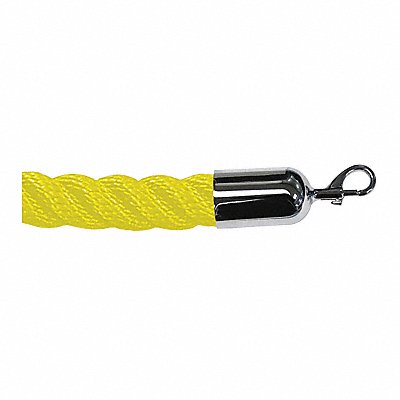 LAWRENCE METAL ROPETWST350802SNAP1P Barrier Rope 8 ft.L Plshd Chromee Snap End