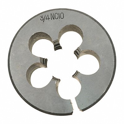 WESTWARD CCT106058 Alloy Steel Die 2 In Width 3/4-10 UNC