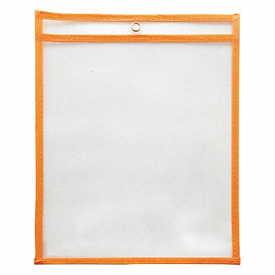 GRAINGER 45TU81 Shop Ticket Holder Orange 10 in W PK15