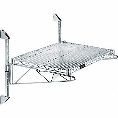 GRAINGER GACB18141860S Wire Wall Shelf 14x18x60in Shelf Capacity 600lb