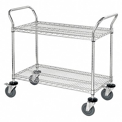 QUANTUM STORAGE SYSTEMS WRSC18362 Wire Utility Cart 39 in L x 18 in W