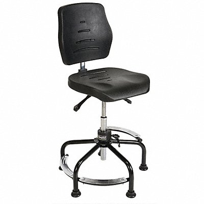 SHOPSOL 3010013 Task Chair Poly Black 19-36 Seat Ht
