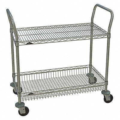 METRO HC321836NC1CC9744A14LD Wire Utility Cart Chrome 39in.H x 36in.L