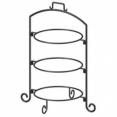 ITI WR123 Plate Stand 16.25 x 21.25 x 27 in 3 Tier