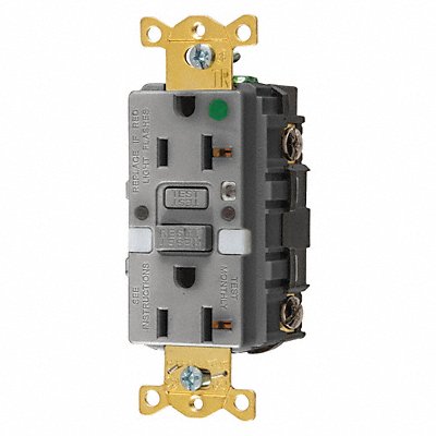HUBBELL GFTRST83GYNL GFCI Receptacle Hospital Gr 20A 1 HP