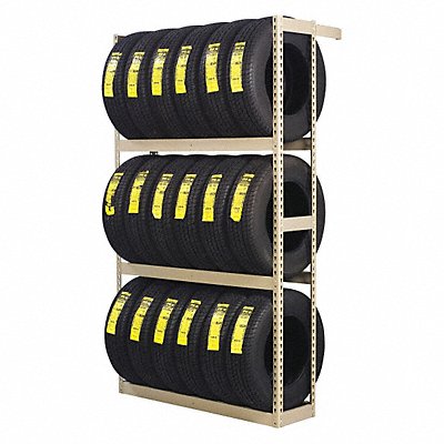 TENNSCO ZST6084S Single Sided Boltless Tyre Rack 84 in H